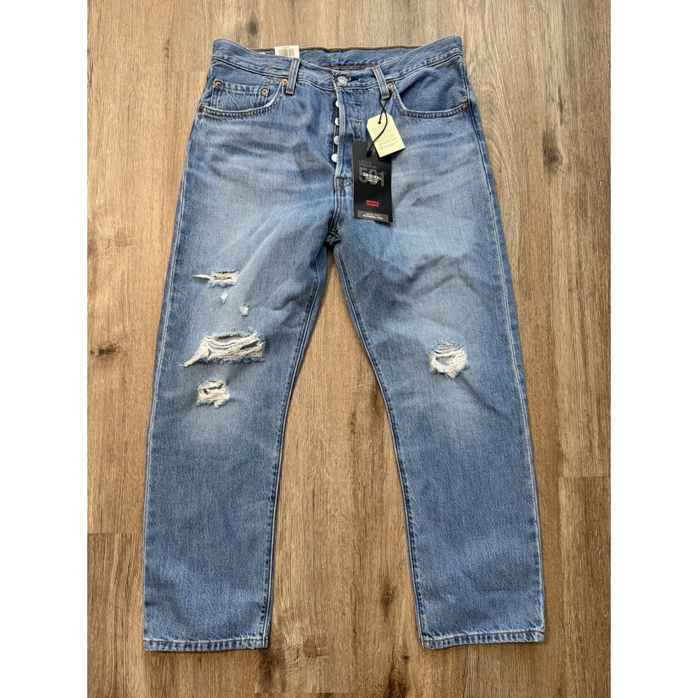 NWT Levi's Premium 501 Original Stretch Cropped Women's Jeans Size 31X26
